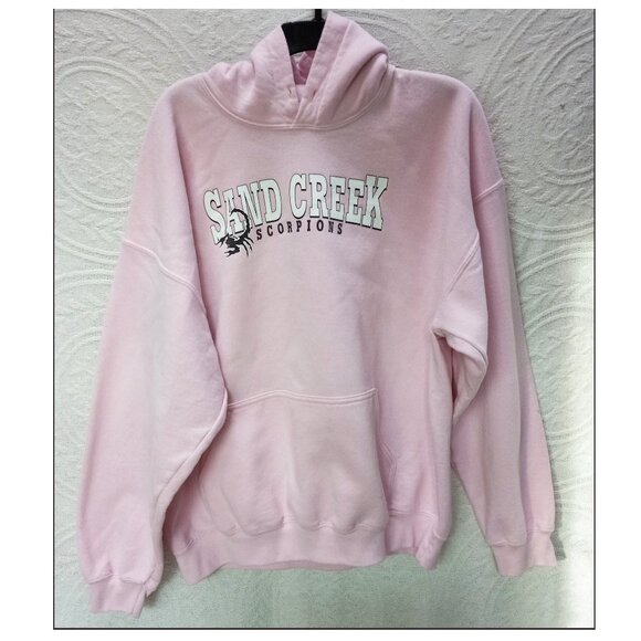 Heavy Thick Pink Hoodie Sweatshirt Sand Creek Scorpions XL (T-371) - Picture 3 of 10